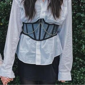 Corset with Chain Decoration